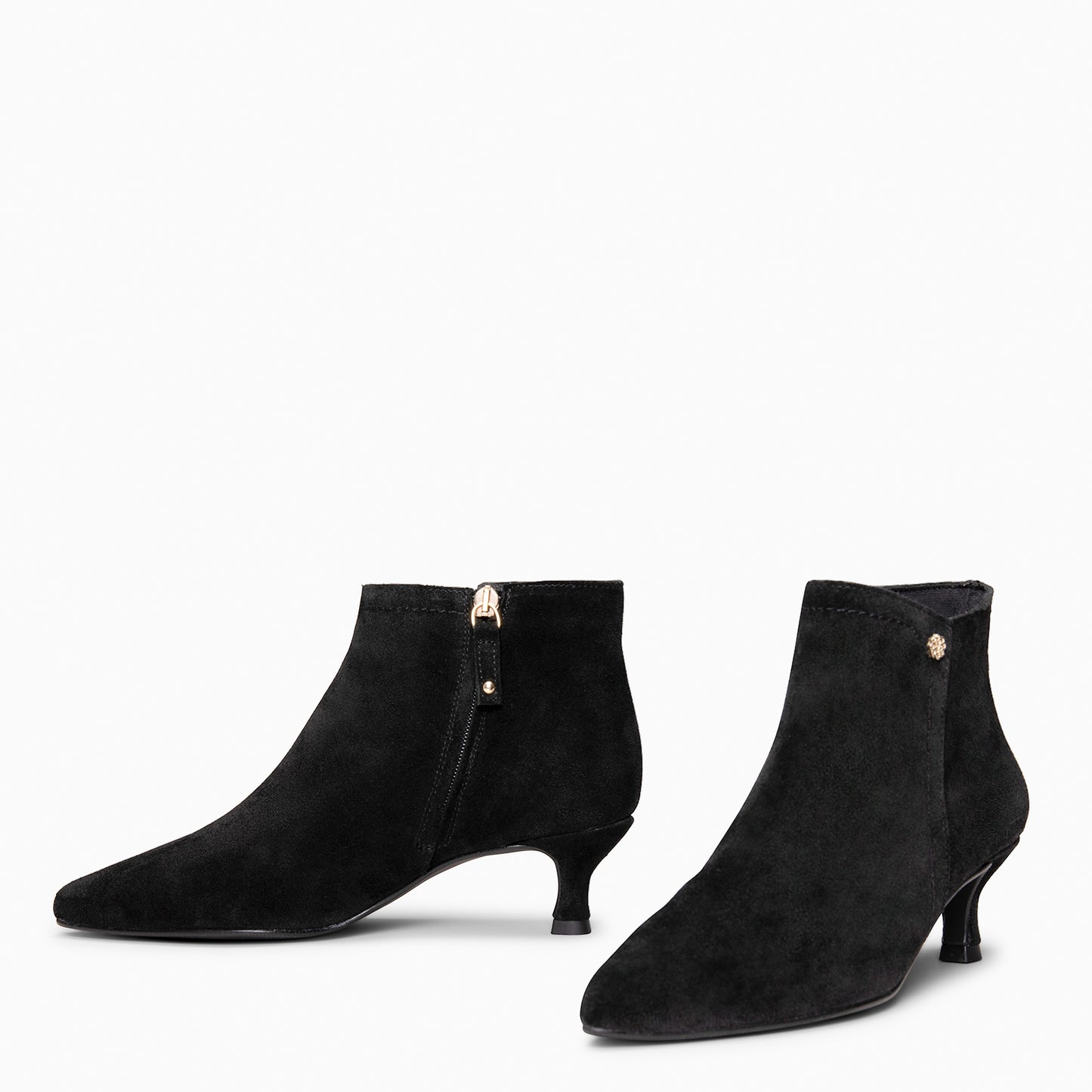 LORD– Botines tacón bajo NEGRO