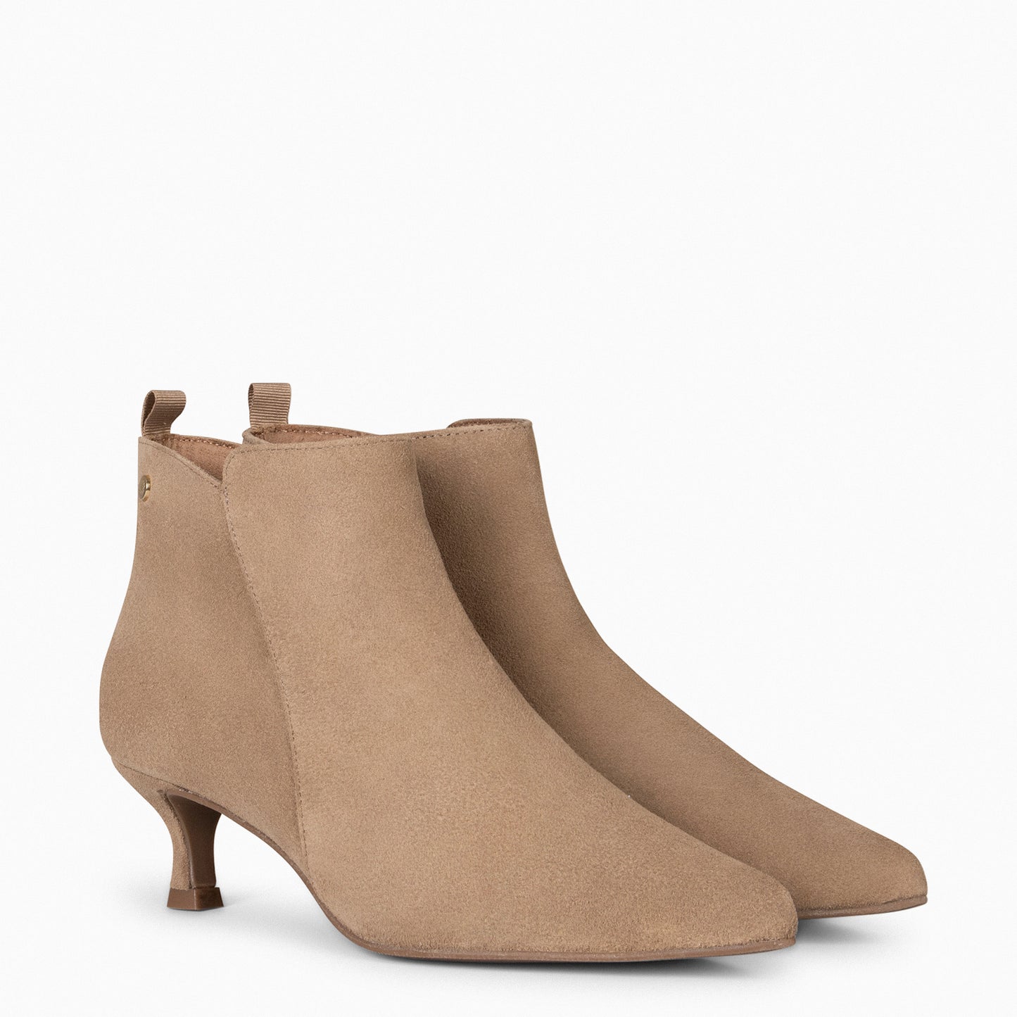 ROYAL – Bottines à petit talon BEIGE