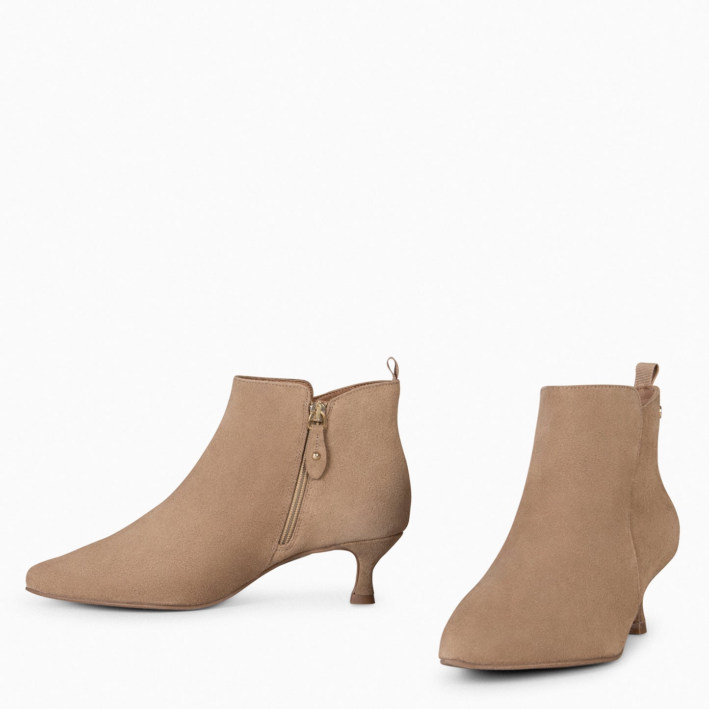 ROYAL – Bottines à petit talon BEIGE