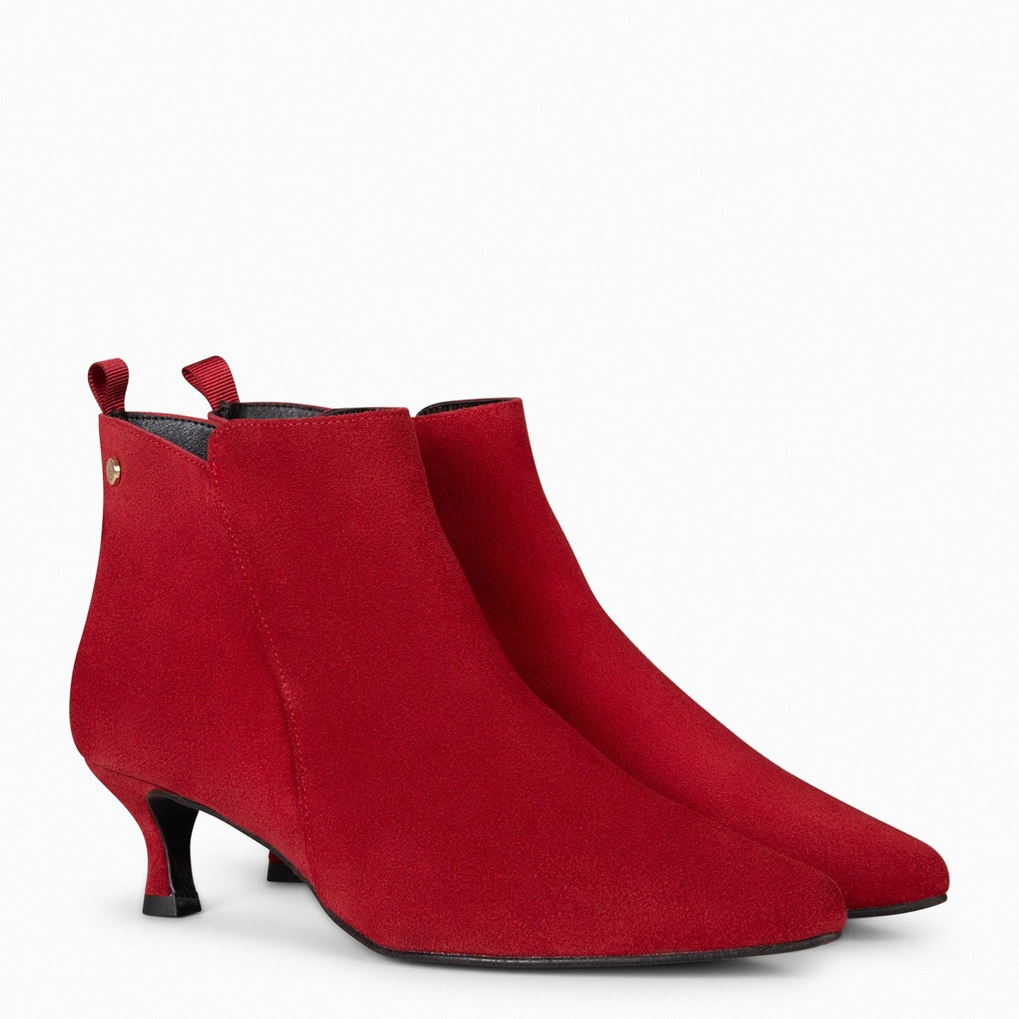 ROYAL – Bottines à petit talon ROUGE