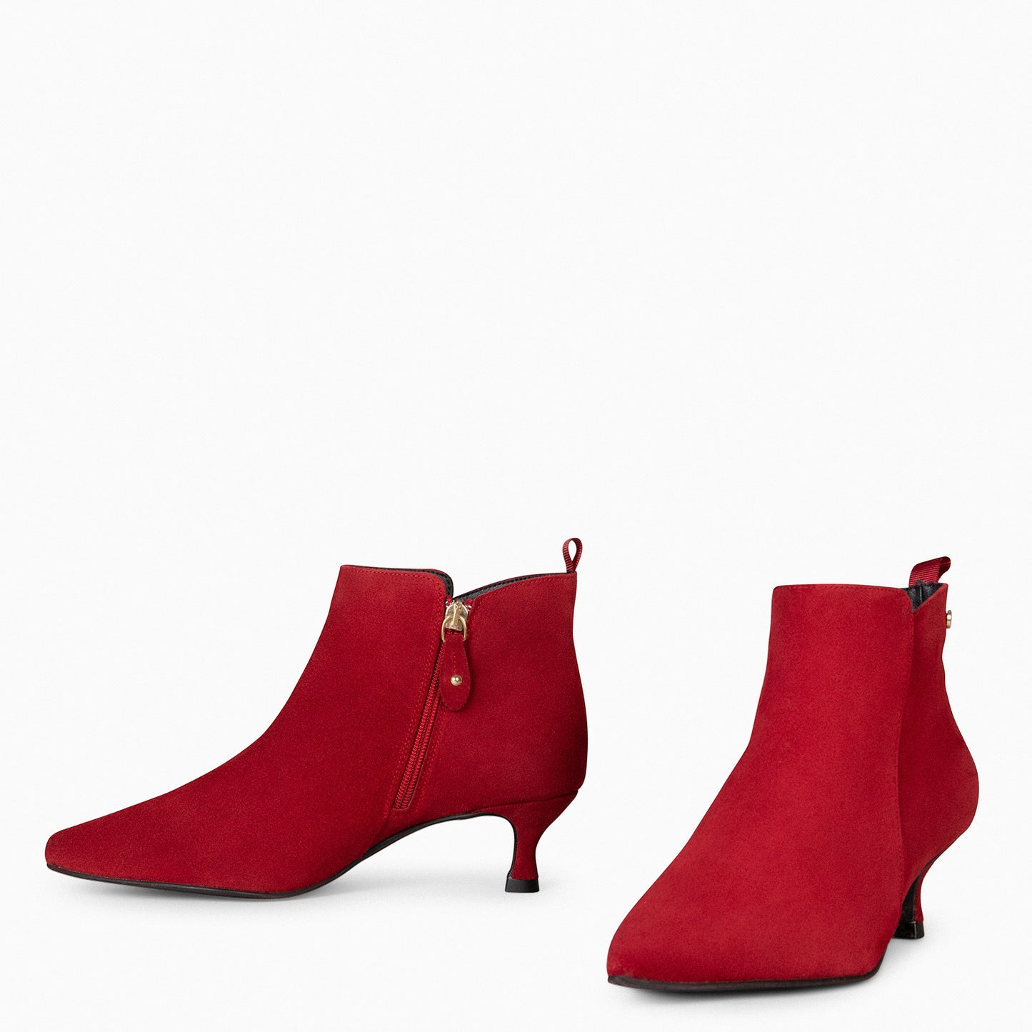 ROYAL – Bottines à petit talon ROUGE