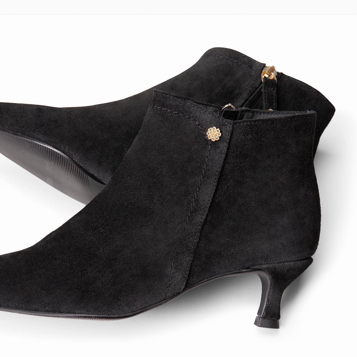 LORD– Botines tacón bajo NEGRO