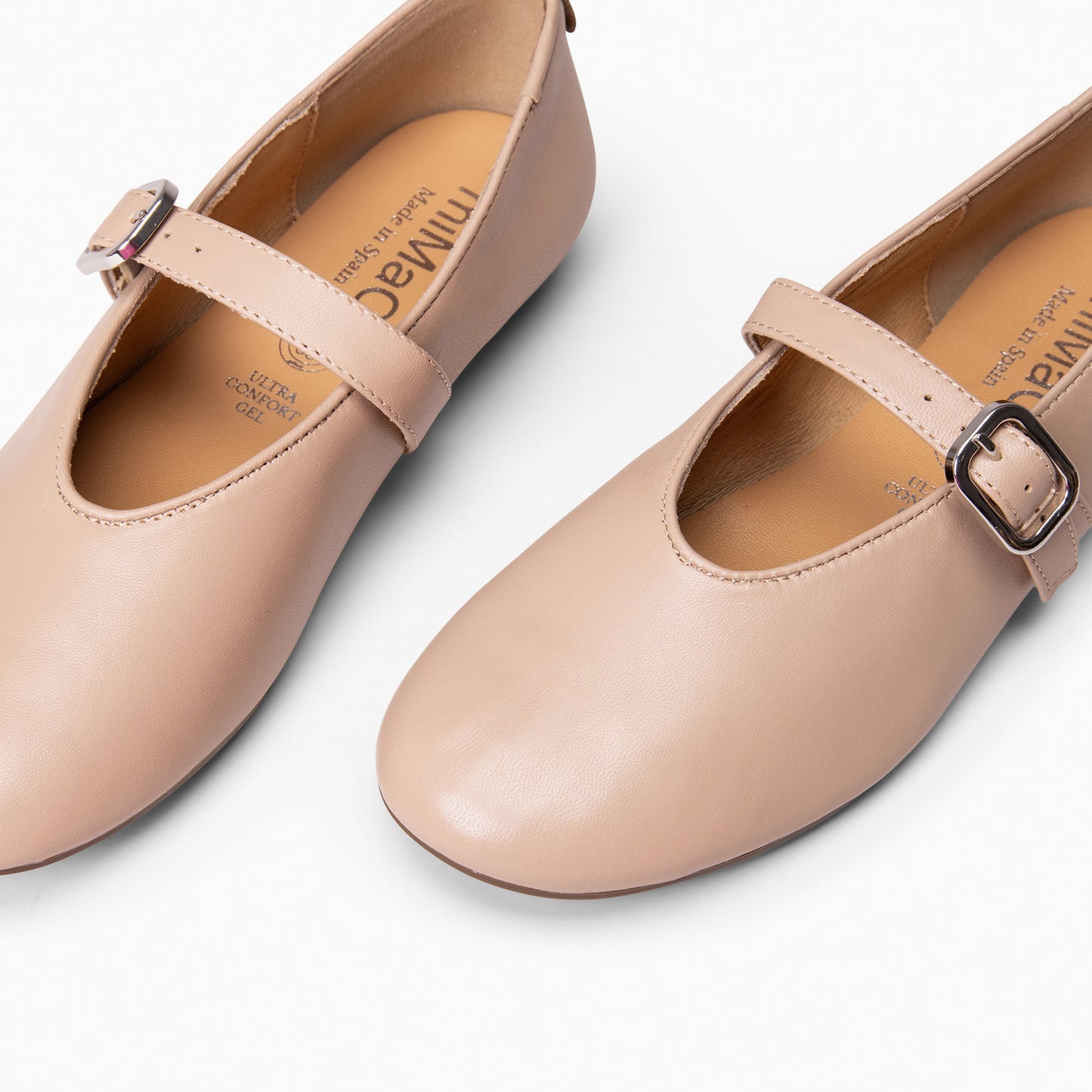 ALHELI – Merceditas con tira ajustable NUDE