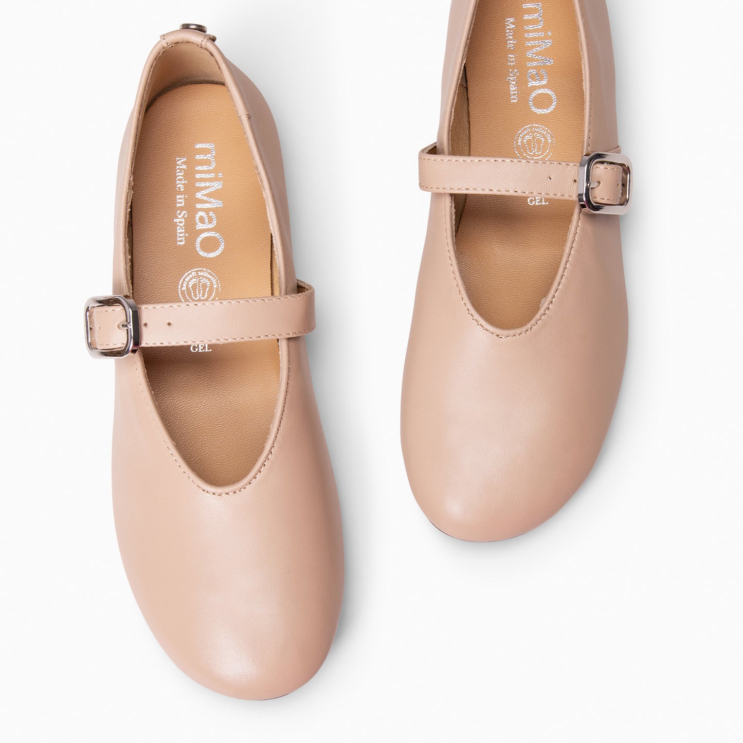 ALHELI – Merceditas con tira ajustable NUDE