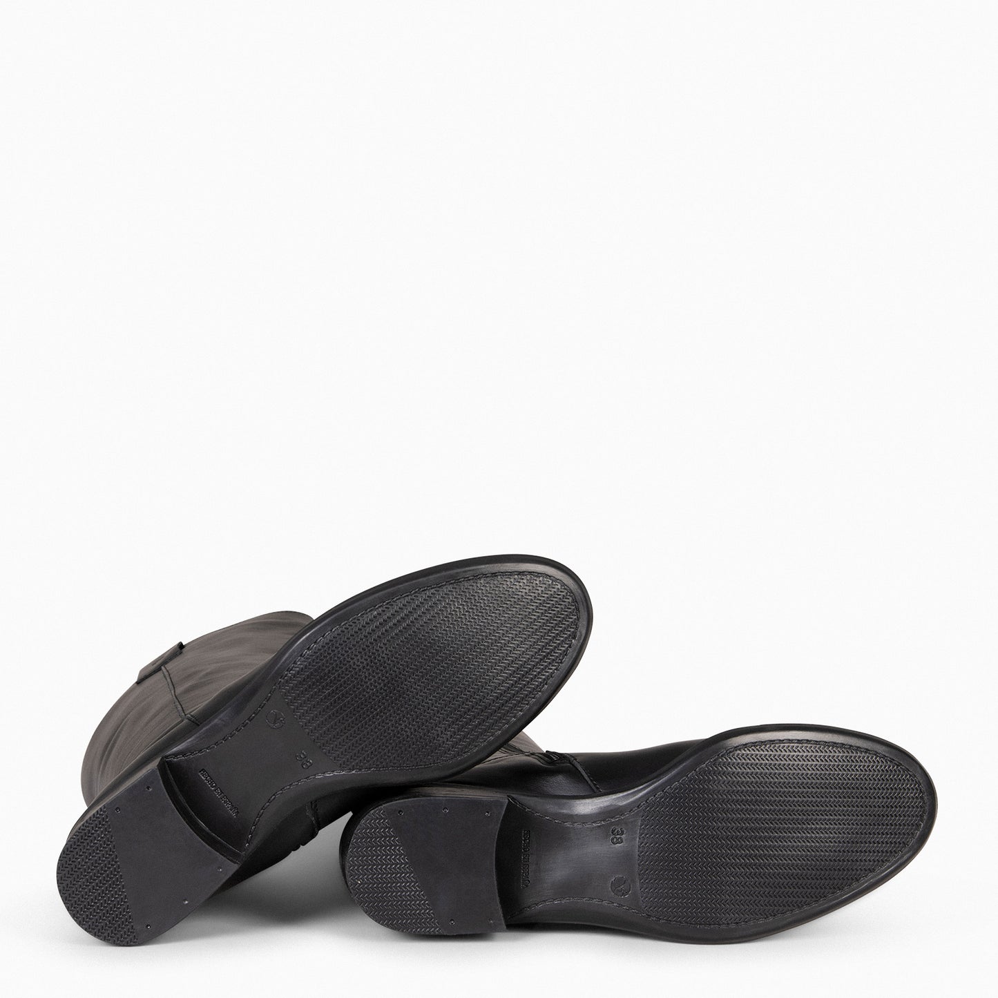 TEXAS - Botas de tacón bajo NEGRO NAPA