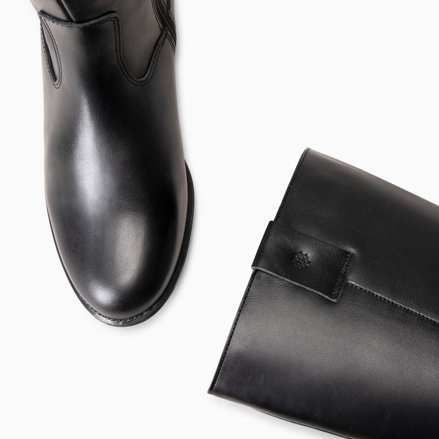 TEXAS - Botas de tacón bajo NEGRO NAPA