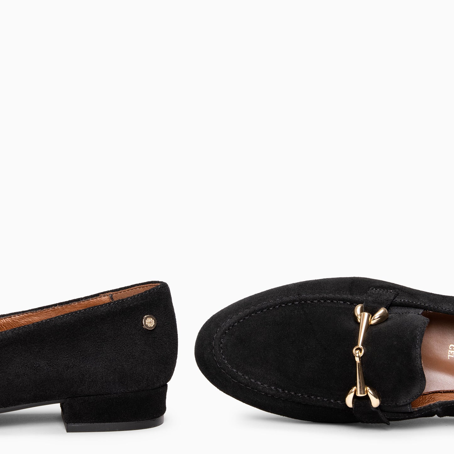 SERENA - Mocasín de piel NEGRO