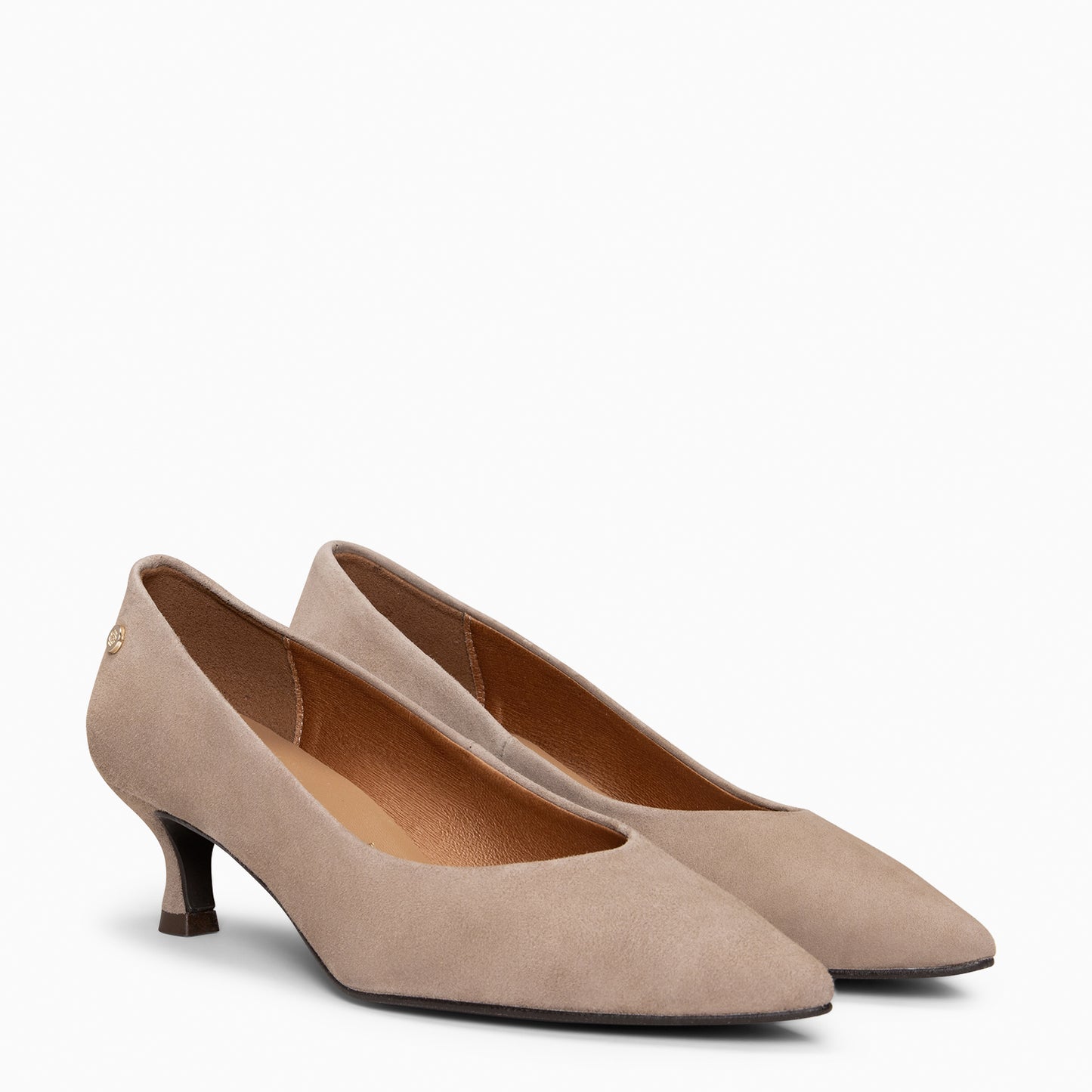 ESTHER – Tacón chupete de mujer TAUPE