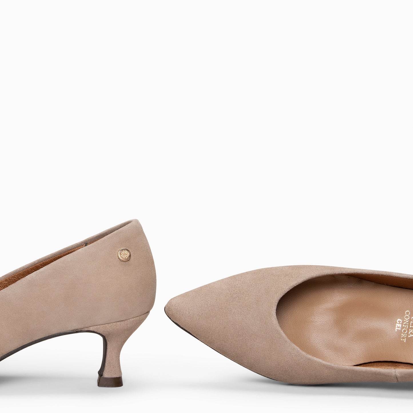ESTHER – Tacón chupete de mujer TAUPE