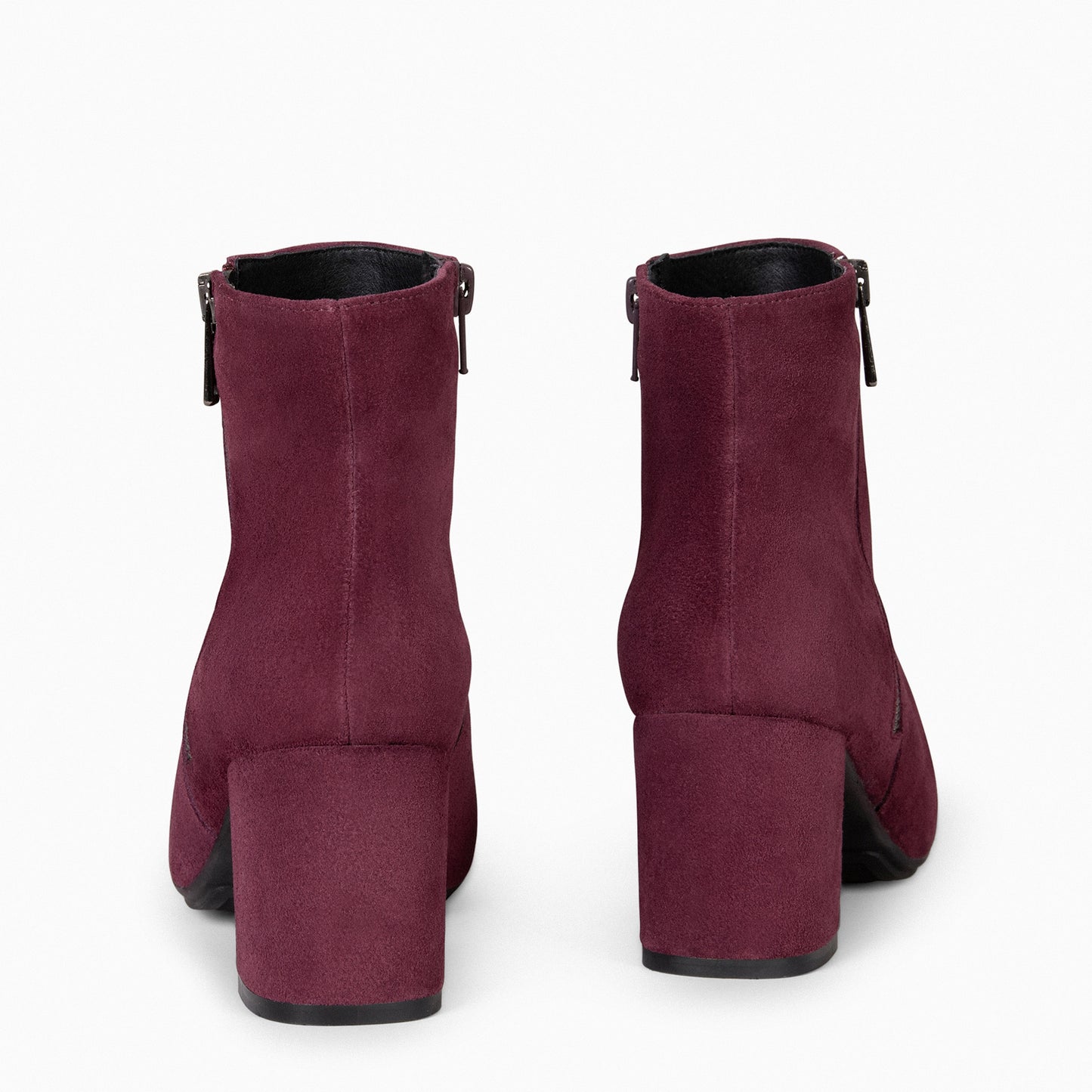 UTRECH – Bottines à talons larges BORDEAUX