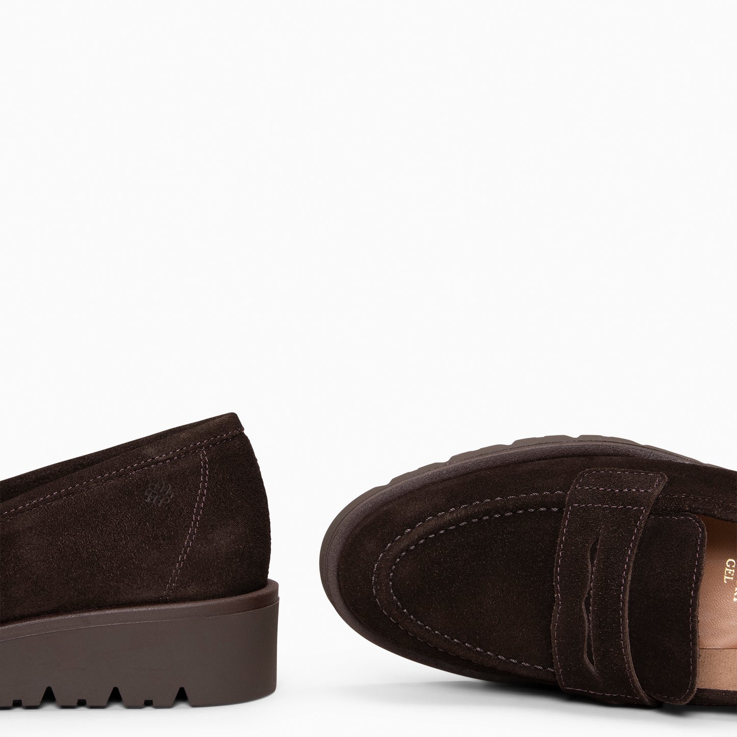 DAFNE - Mocasín con cuña  MARRON