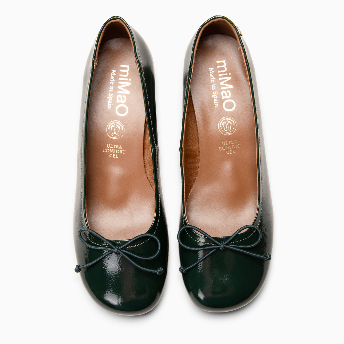 SILVANA - Bailarina Baresoft con tacón VERDE