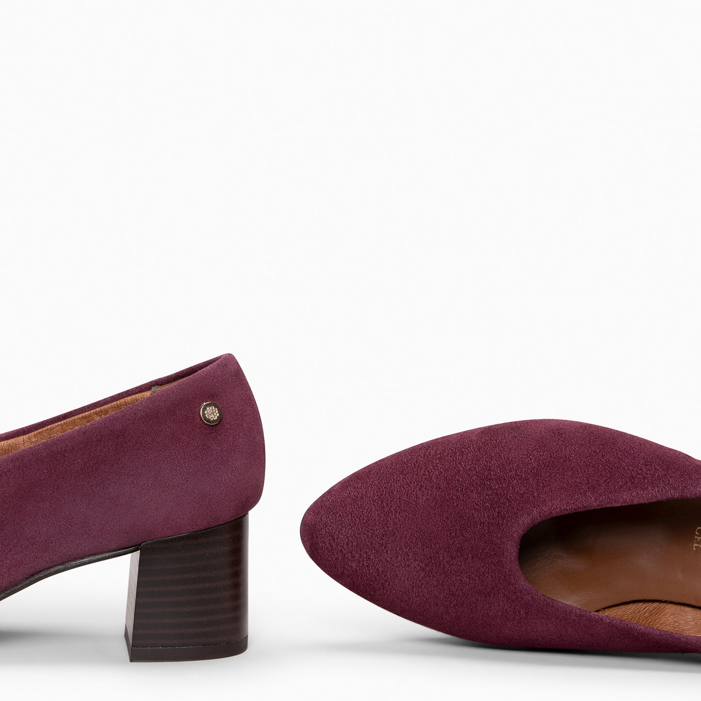 URBAN STYLE - Zapatos de tacón ancho BURDEOS