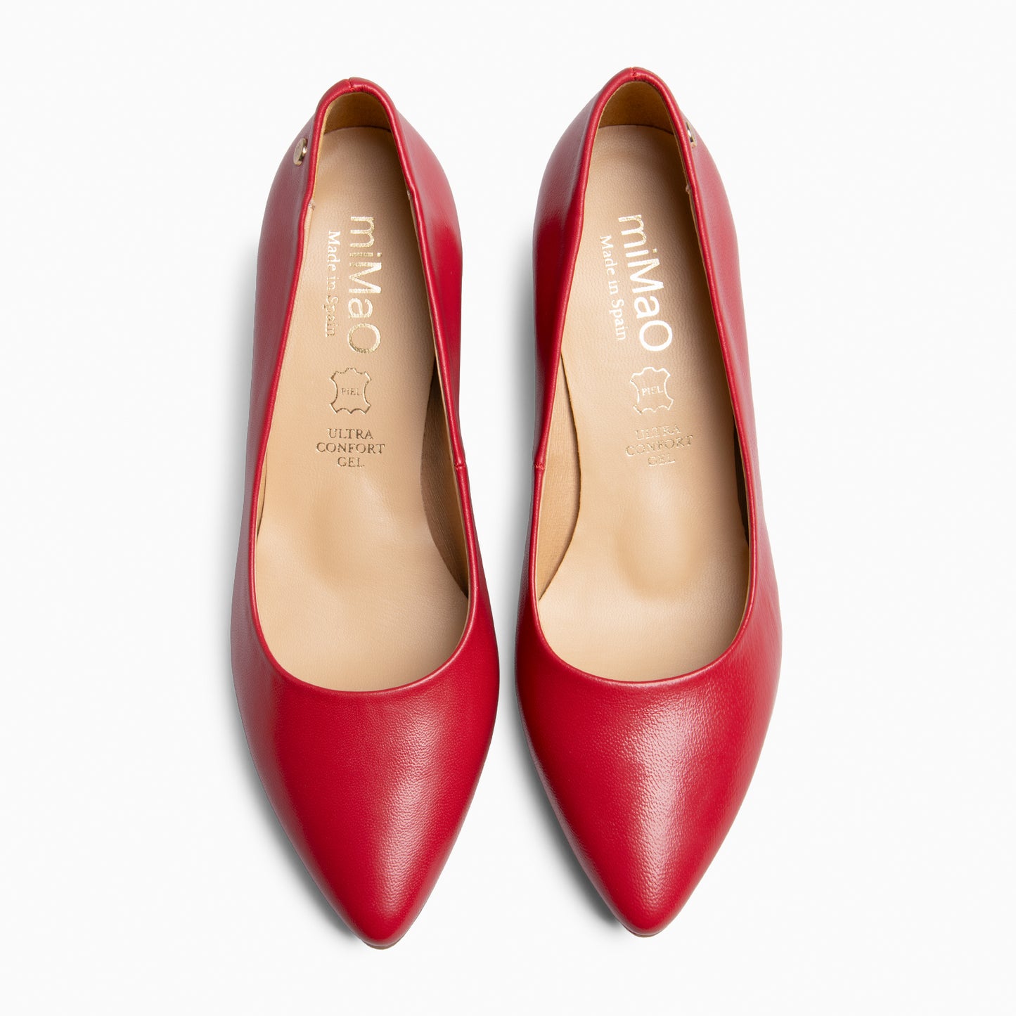 URBAN S SALÓN - Zapatos de tacón medio de napa ROJO