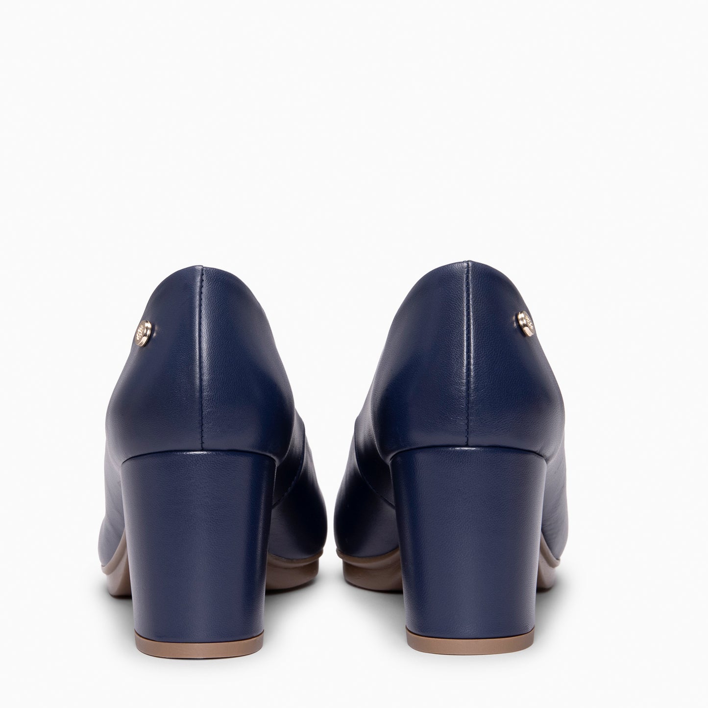 URBAN S SALÓN - Zapatos de tacón medio de napa MARINO