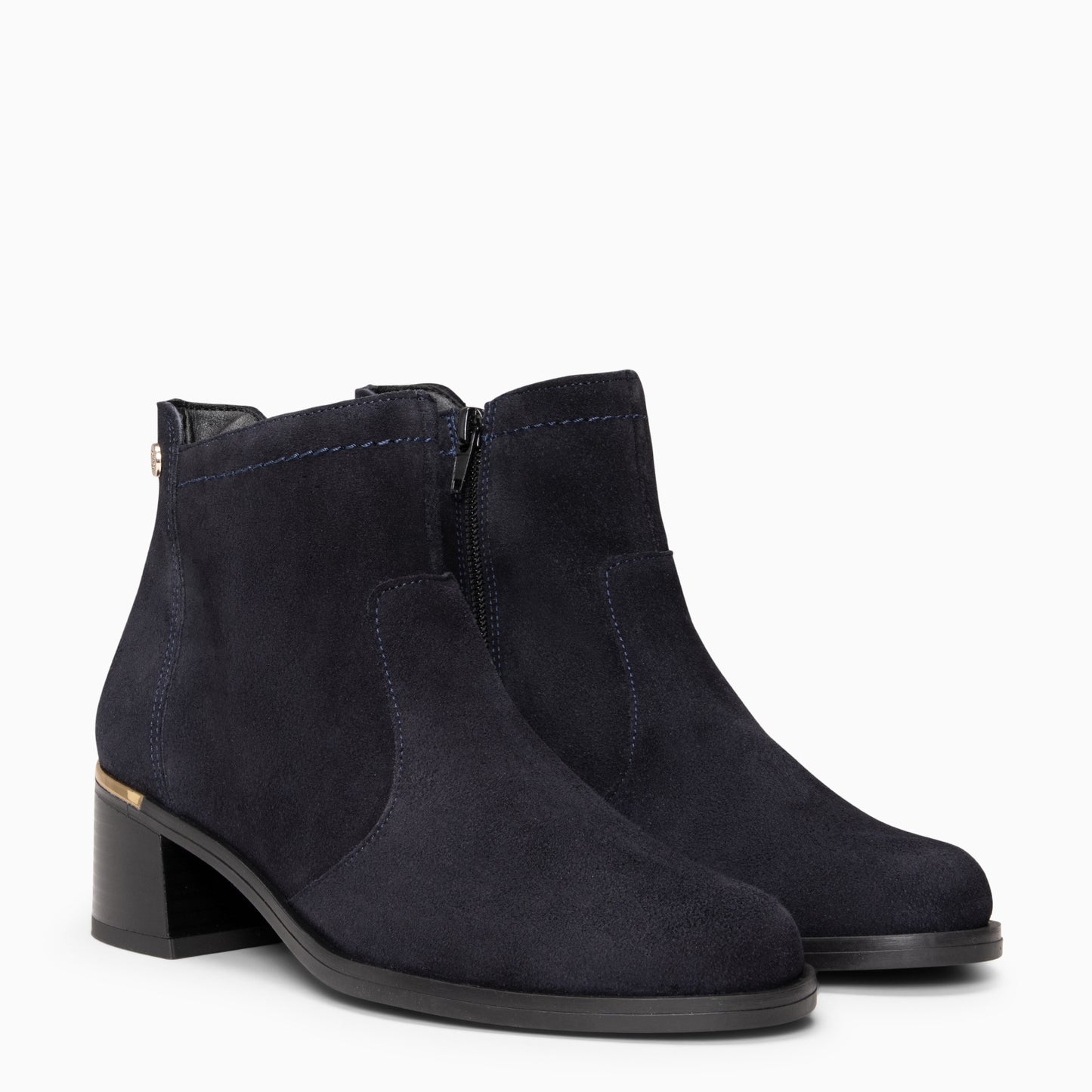 NIXIE – botines de tacón bajo para mujer MARINO