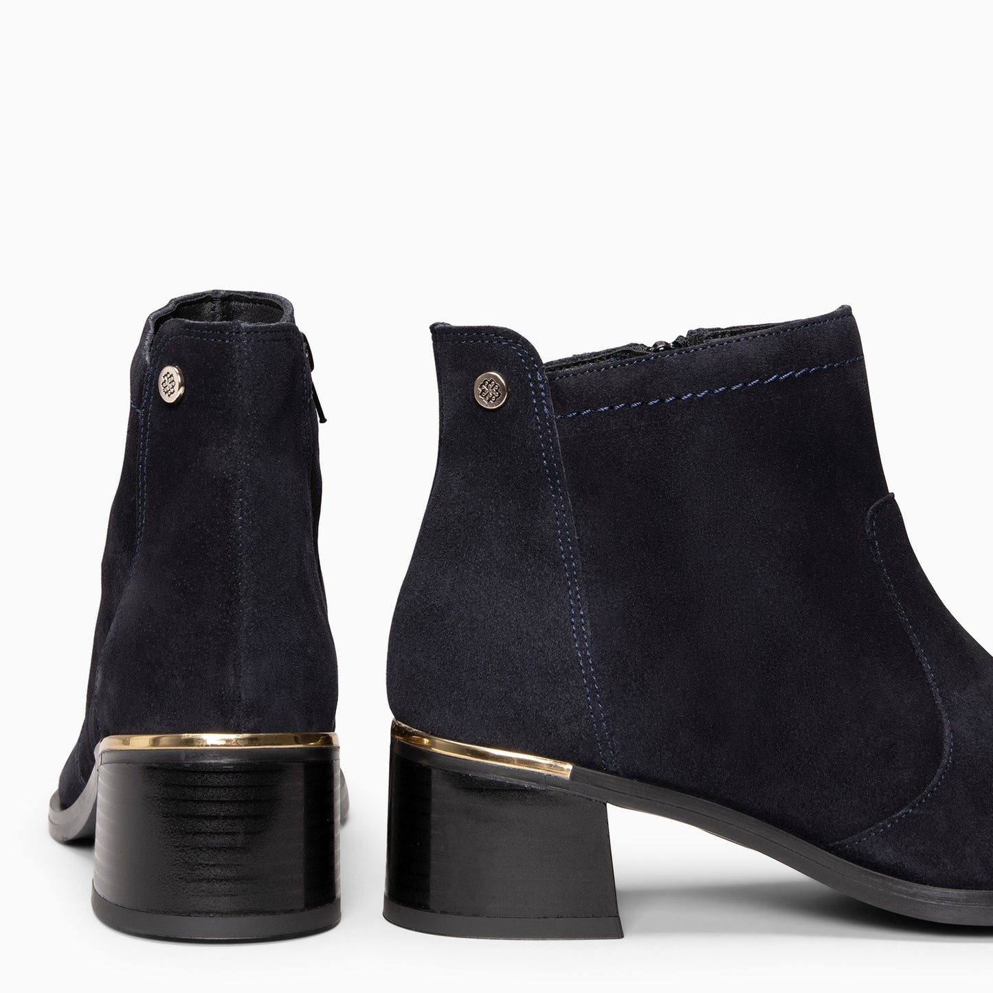 NIXIE – botines de tacón bajo para mujer MARINO