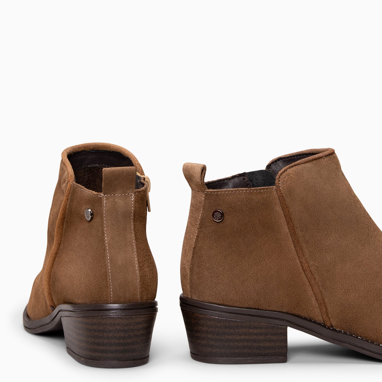 BALTIMORE - BOTINES DE CAÑA BAJA BEIGE TAUPE