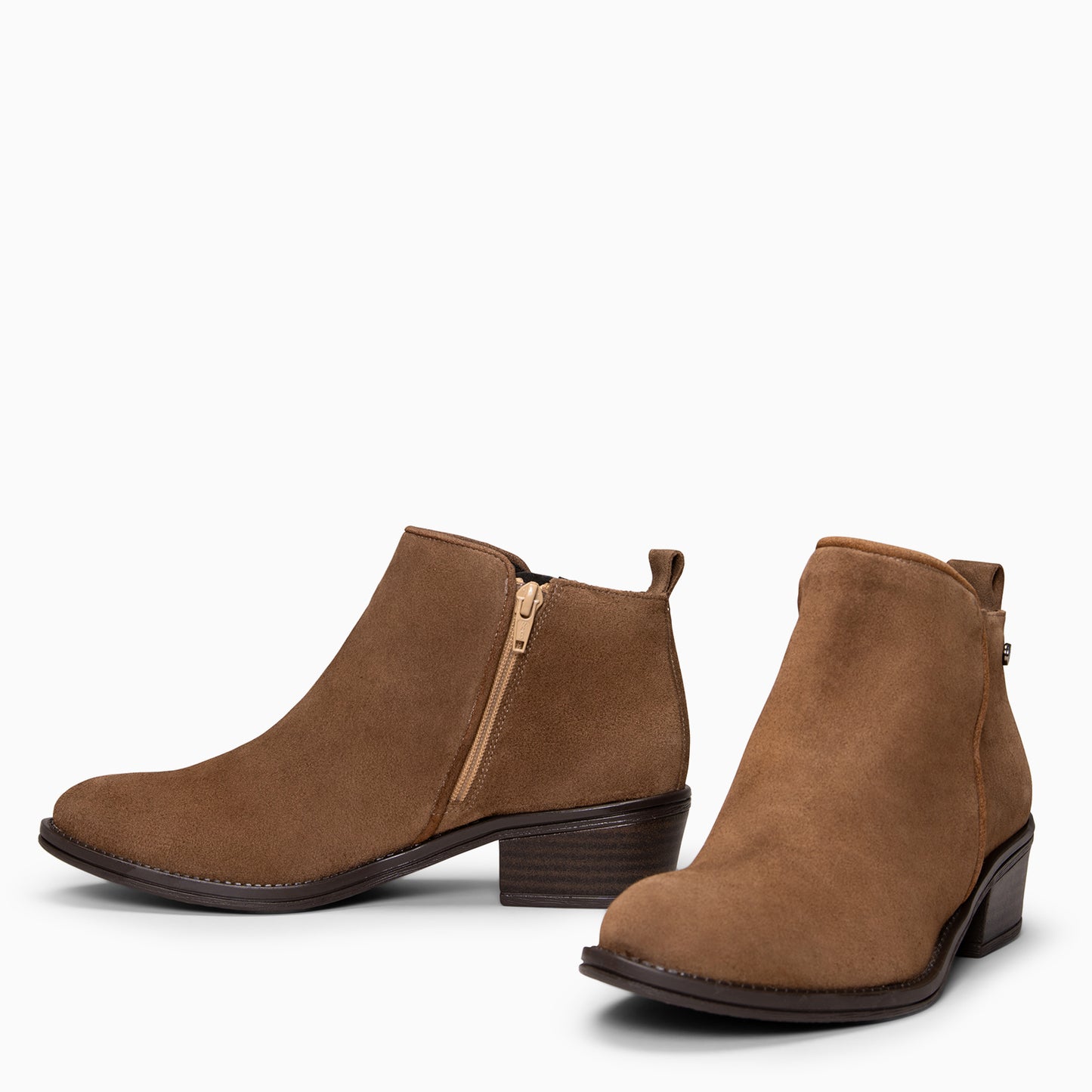 BALTIMORE - BOTINES DE CAÑA BAJA BEIGE TAUPE