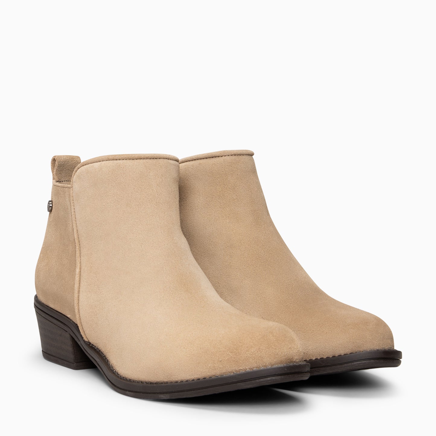 BALTIMORE - BOTINES DE CAÑA BAJA BEIGE