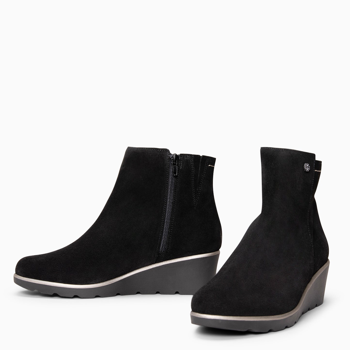 LULEA – botin de serraje hidrófugo NEGRO