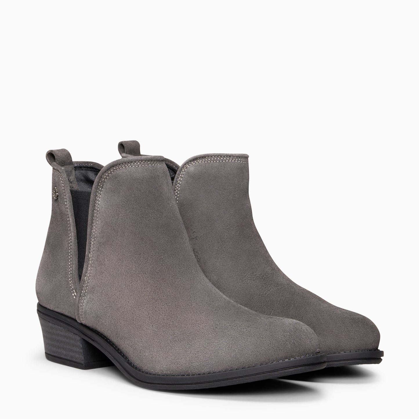 VIANA – Botín bajo con elástico GRIS