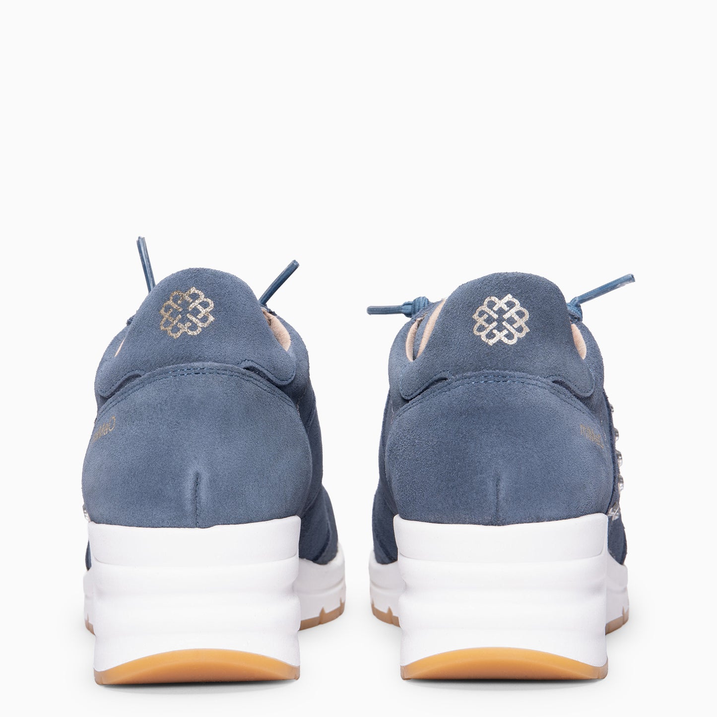 METZ - Zapatillas con cuña de ante JEANS