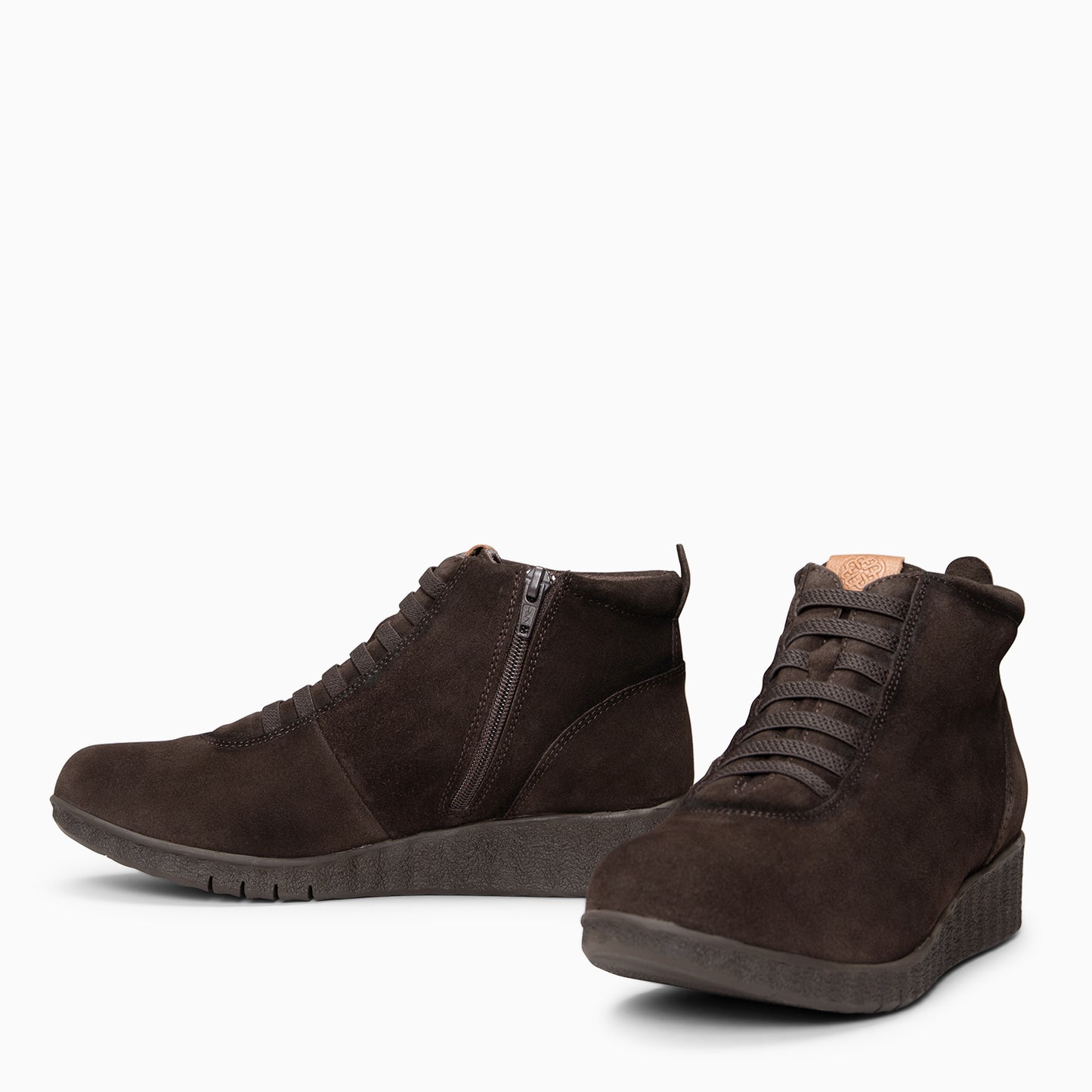 FLEXY - Zapatillas abotinadas MARRON