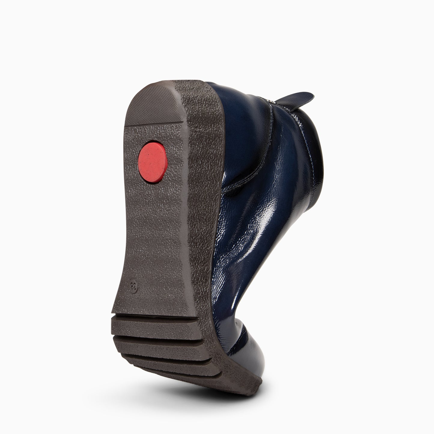 FLEXY - Zapatillas abotinadas CHAROL MARINO