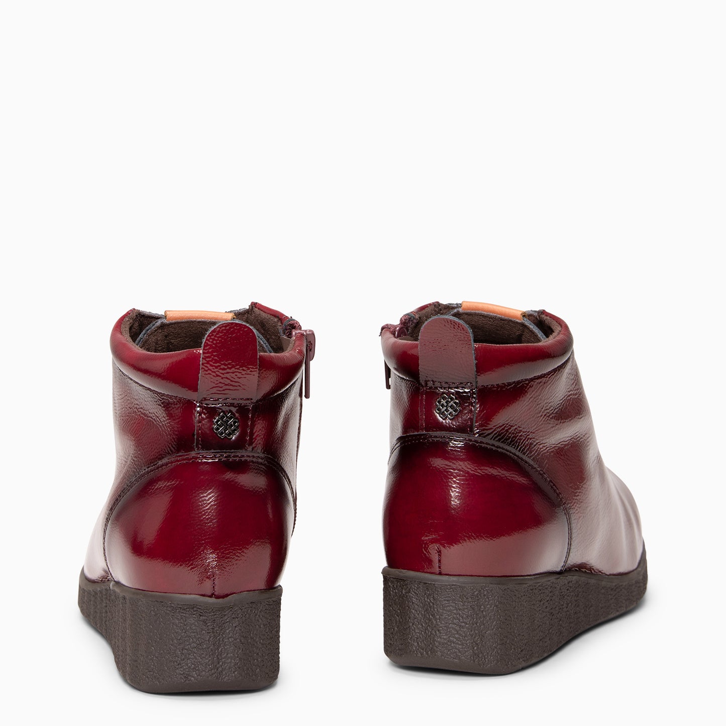 FLEXY - Zapatillas abotinadas CHAROL BURDEOS