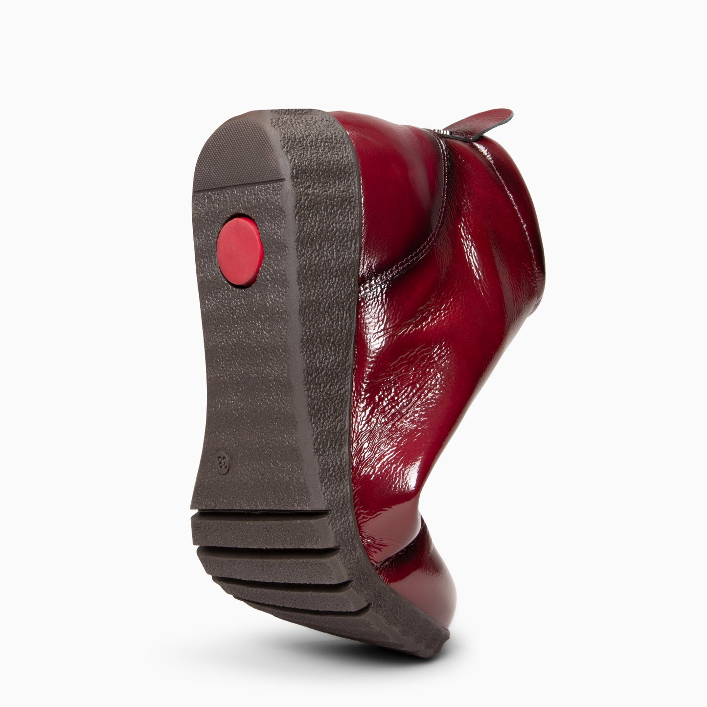 FLEXY - Zapatillas abotinadas CHAROL BURDEOS