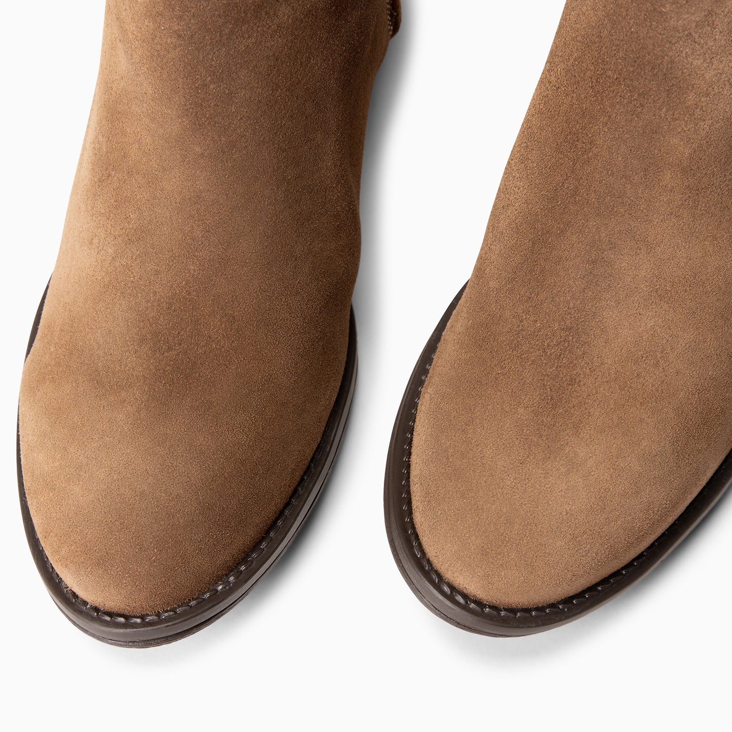 VIANA – Botín bajo con elástico TAUPE