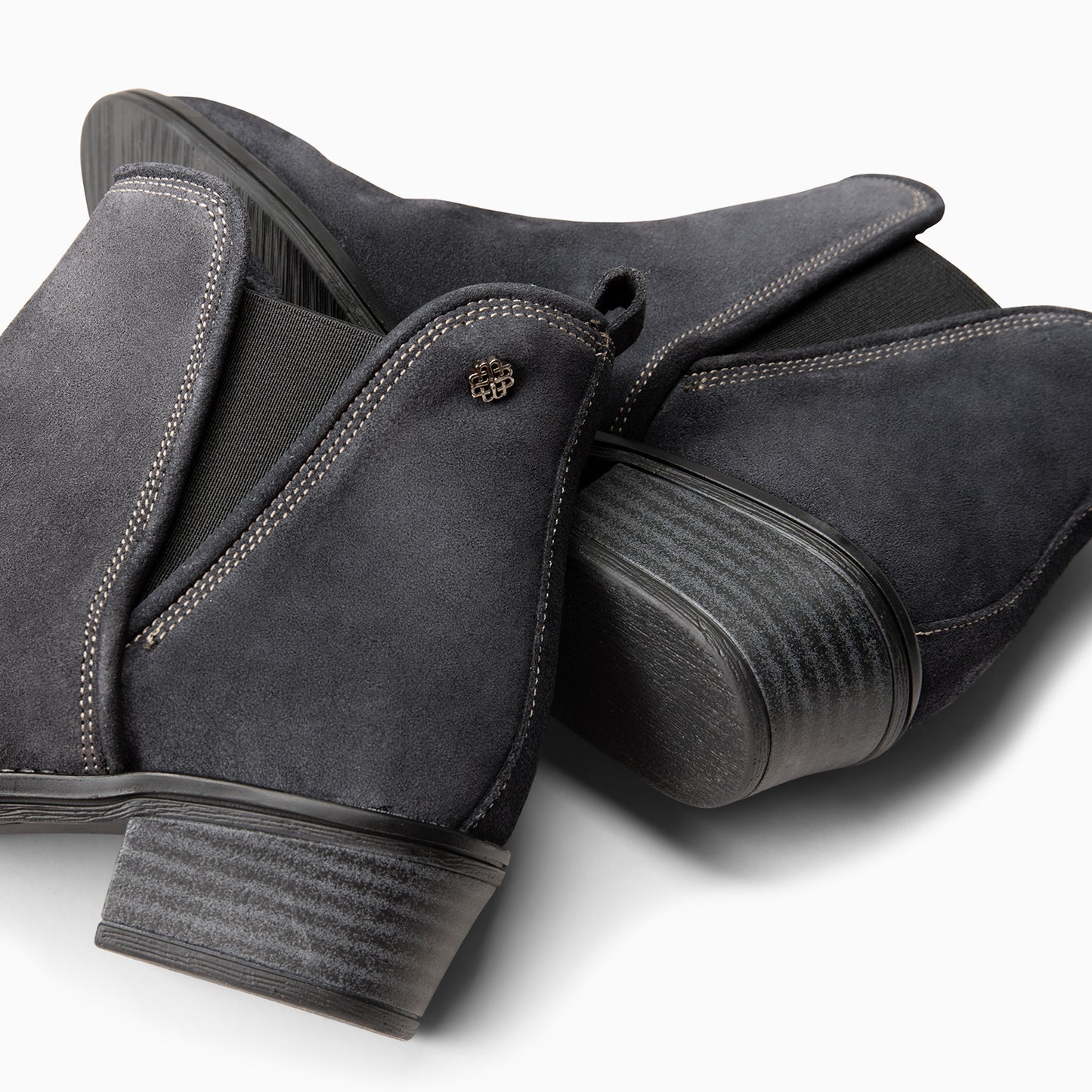 VIANA – Botín bajo con elástico MARINO