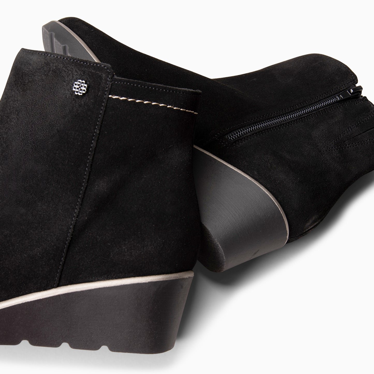 LULEA – botin de serraje hidrófugo NEGRO