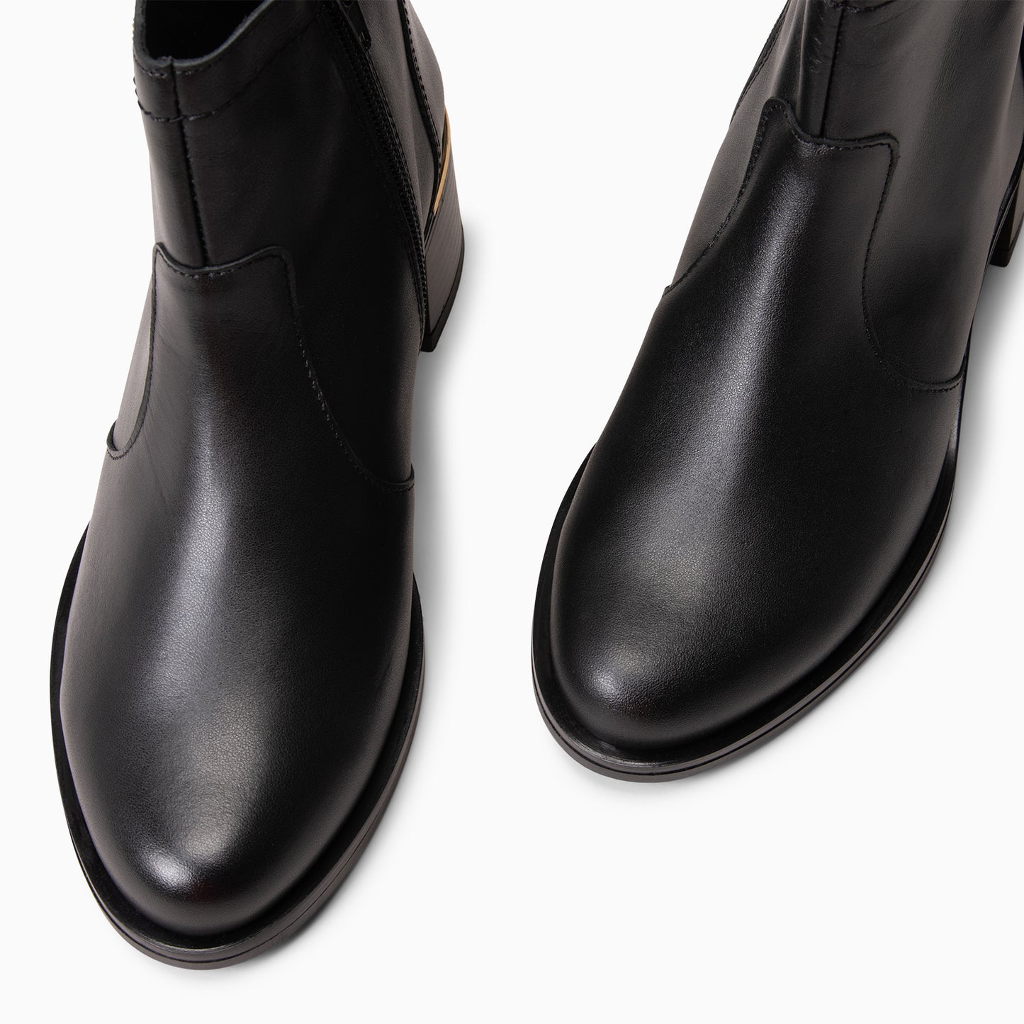 NIXIE – botines de tacón bajo para mujer  NEGRO