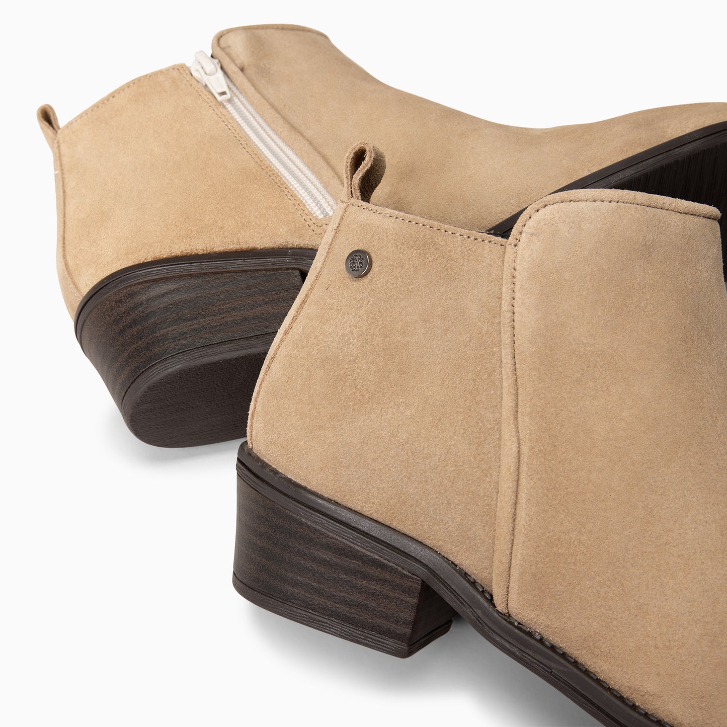 BALTIMORE - BOTINES DE CAÑA BAJA BEIGE