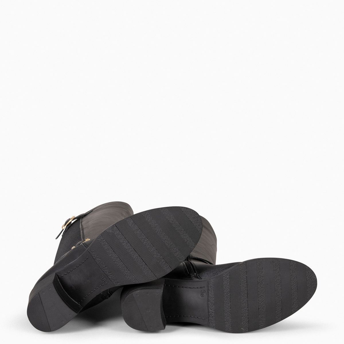 SENA- Botas de vestir con caña elástica NEGRO