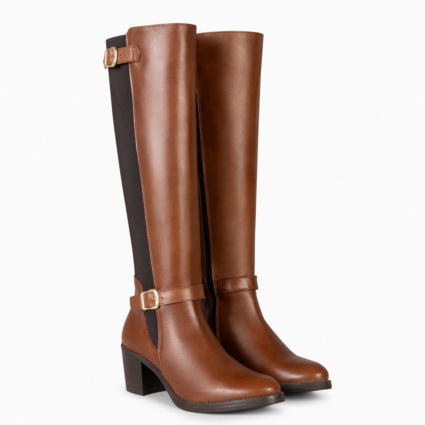 SENA – Bottines habillées à tige élastique MARRON