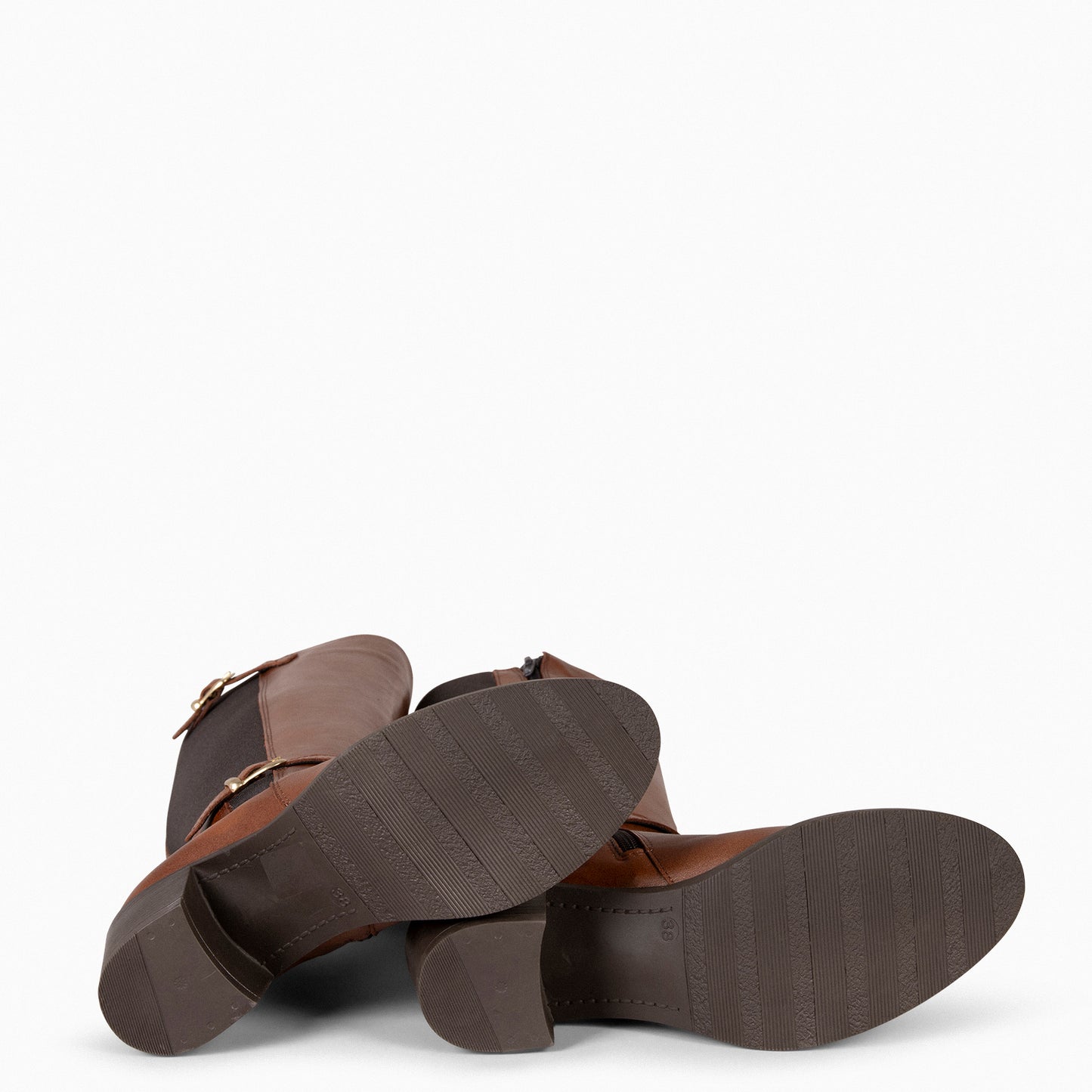 SENA– botas de vestir con caña elástica MARRON