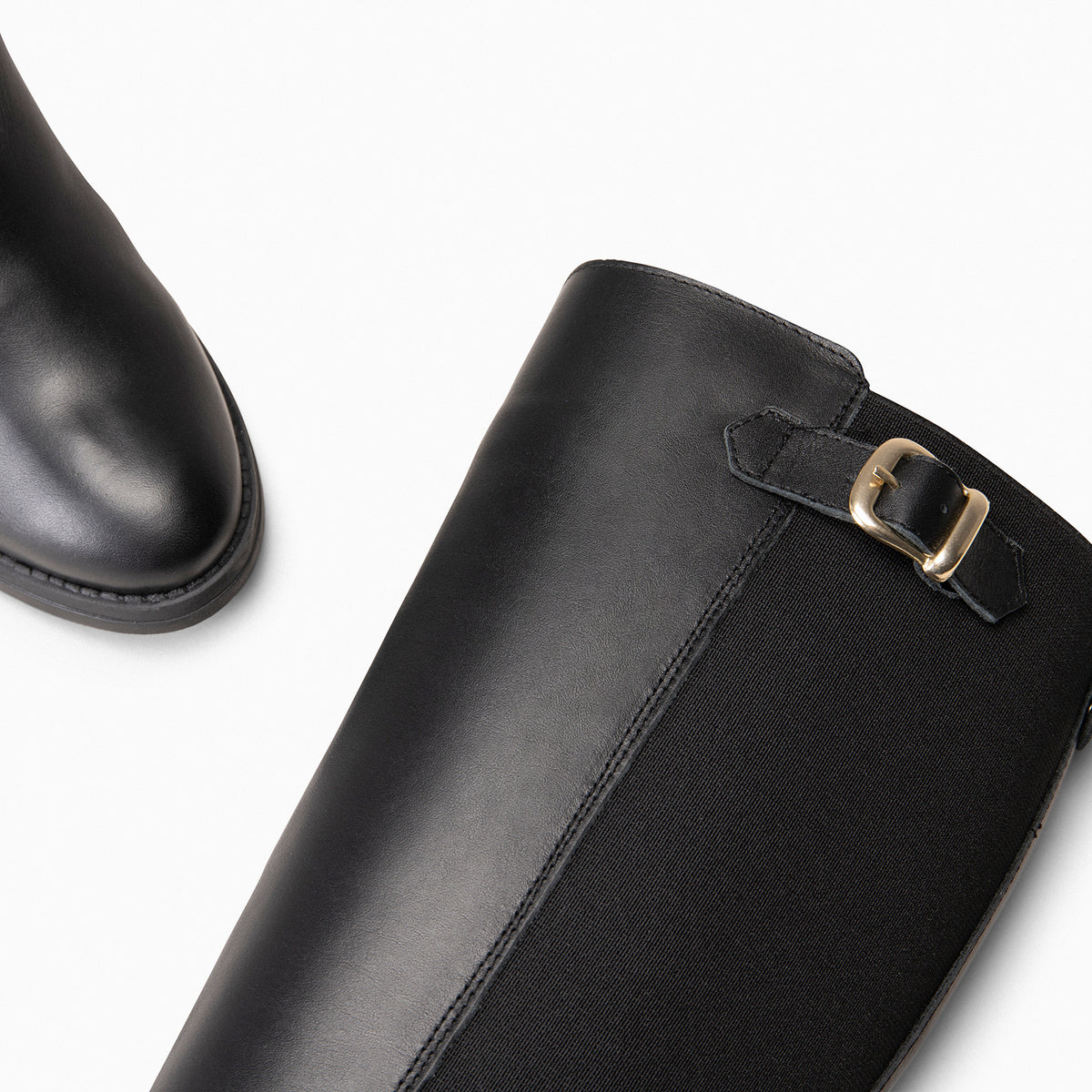 SENA- Botas de vestir con caña elástica NEGRO