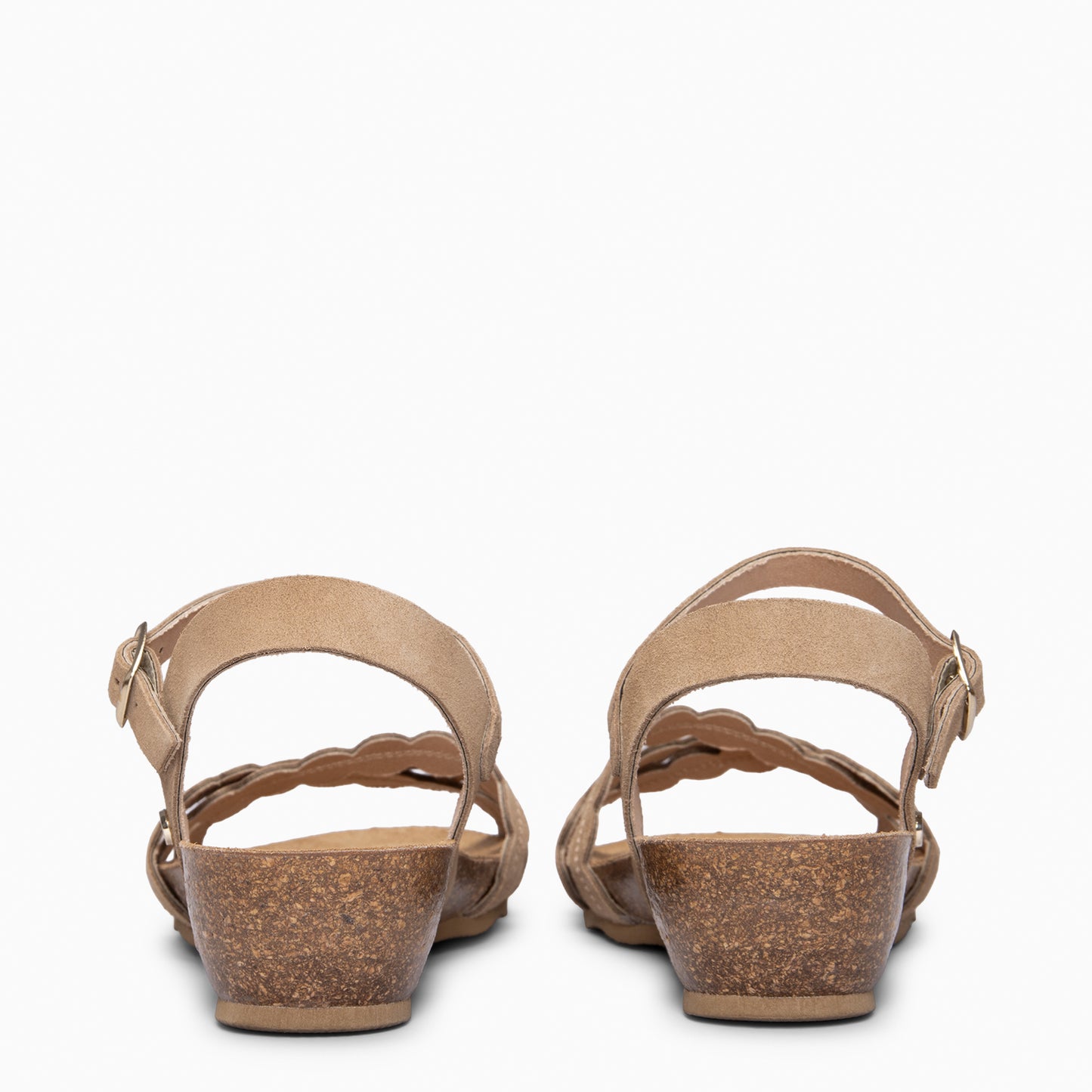 MALTA - SANDALIA BIO CON CUÑA BEIGE