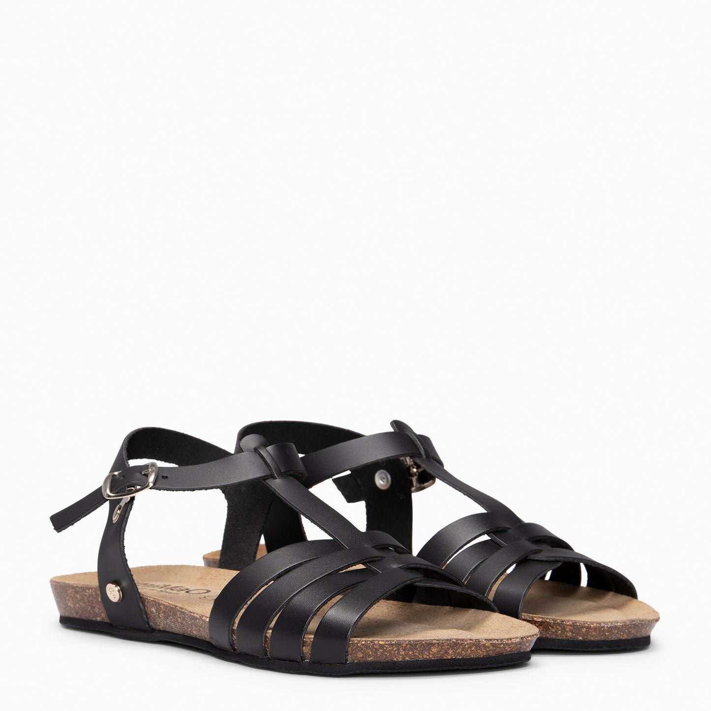 DITA - Sandalias BIO de tiras NEGRO
