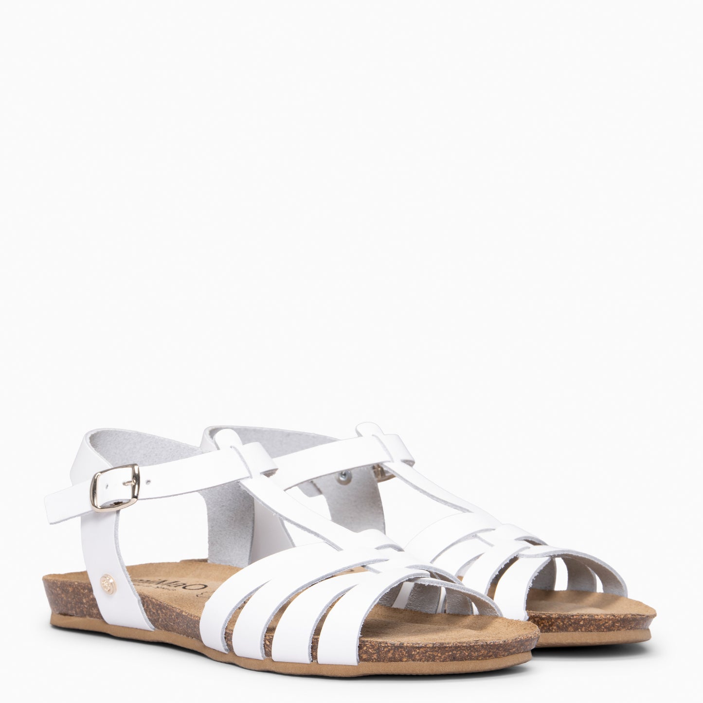 DITA - Sandalias BIO de tiras BLANCO