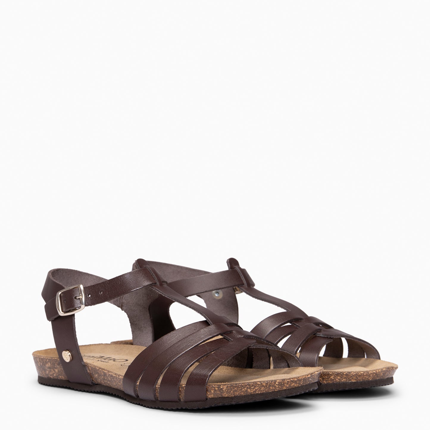 DITA - Sandalias BIO de tiras MARRON