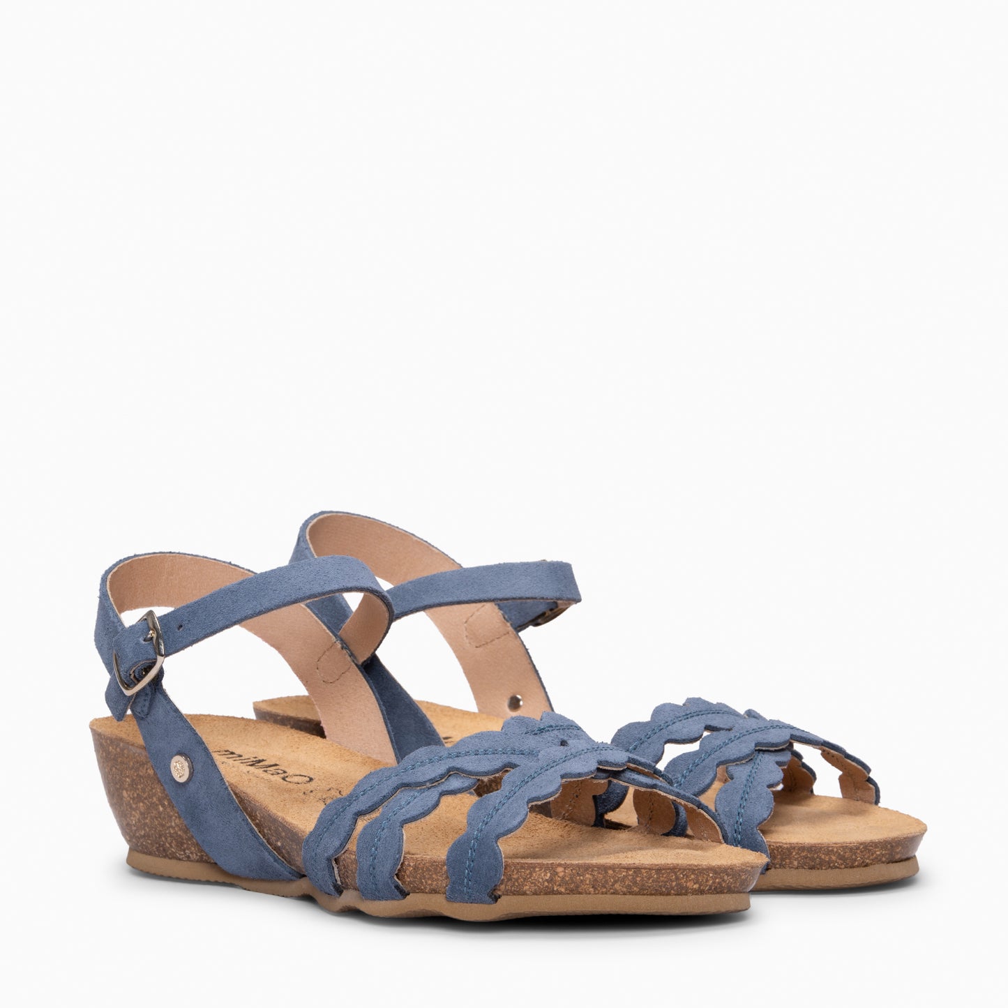 MALTA - SANDALIA BIO CON CUÑA JEANS