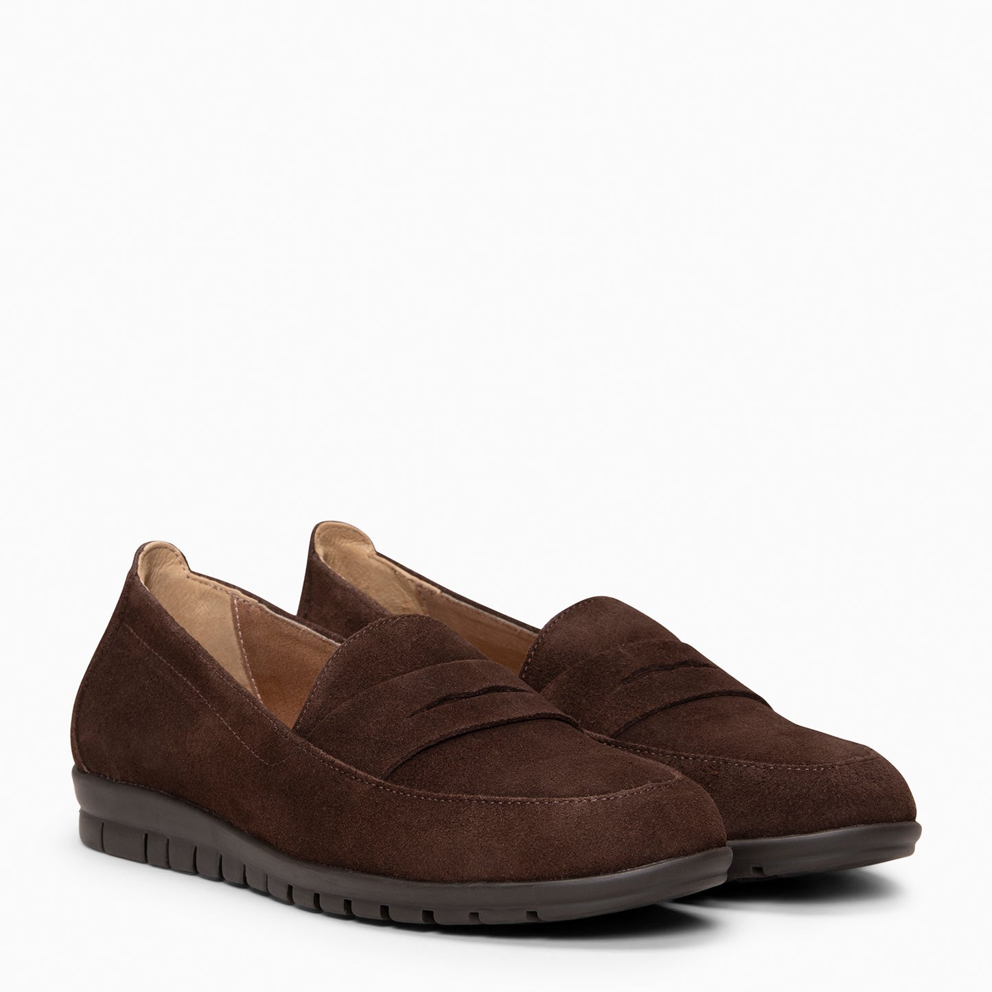 360 – Mocasines con antifaz y cuña interna MARRON