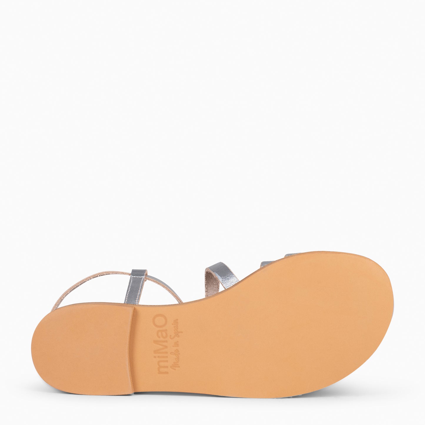 IXORA - Sandalias planas de mujer con hebilla PLATA