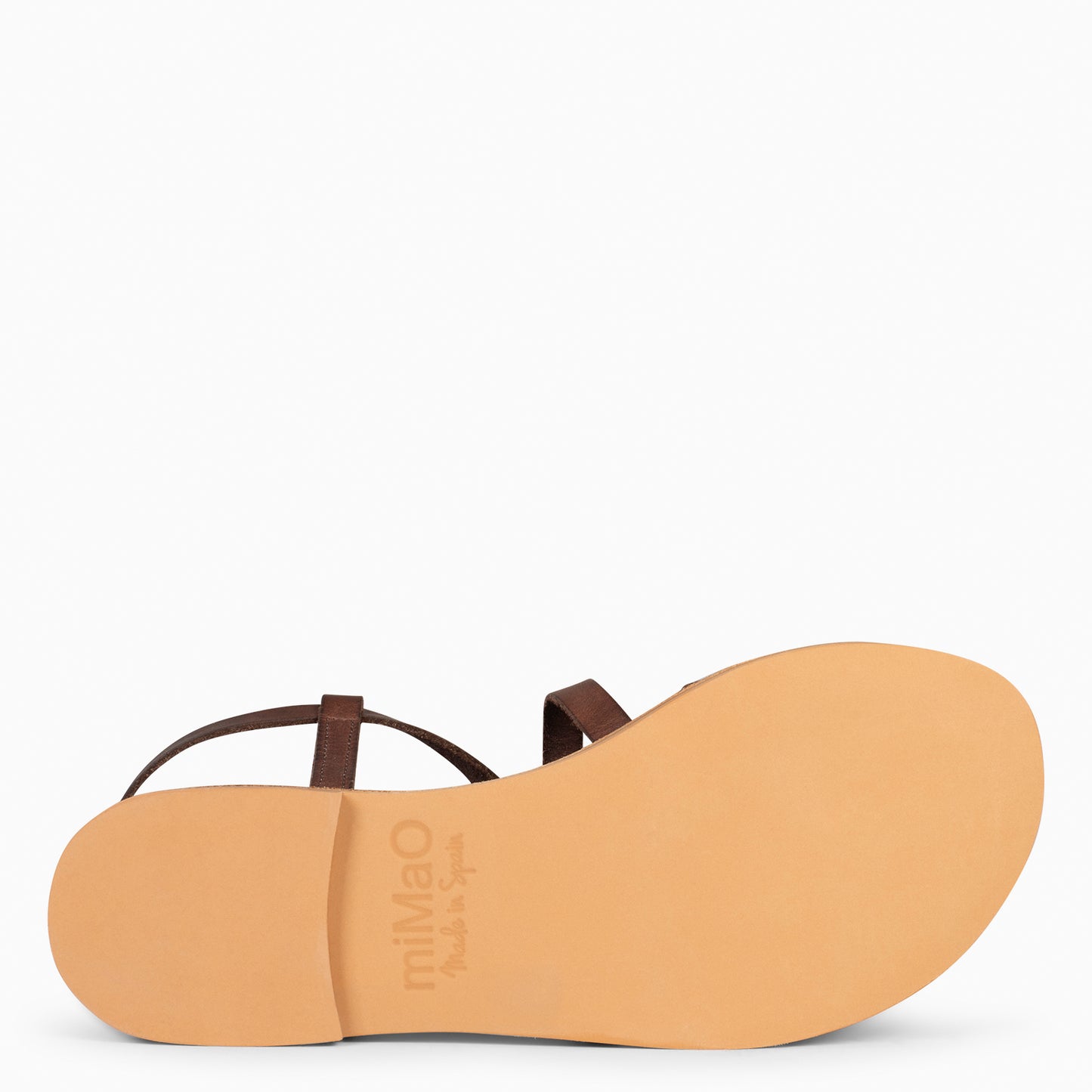 IXORA - Sandalias planas de mujer con hebilla MARRÓN
