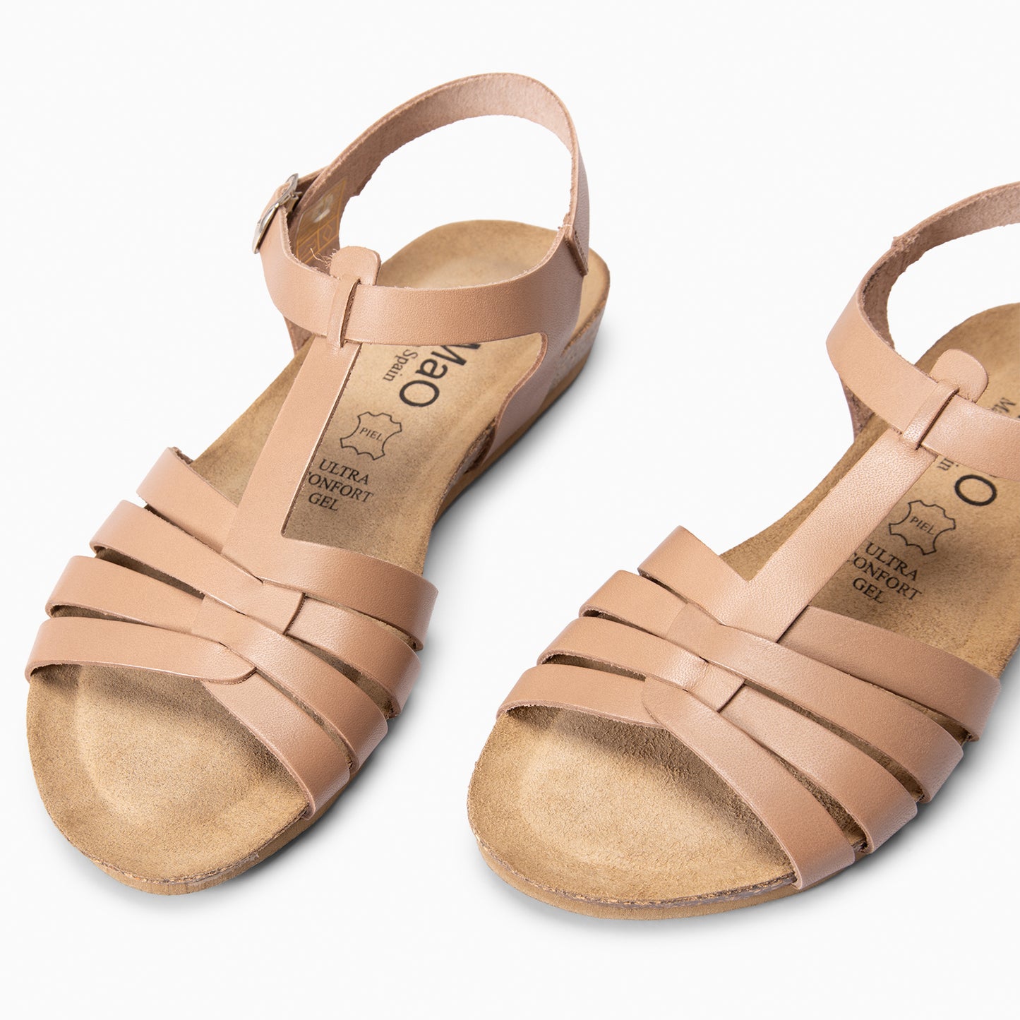 DITA - Sandalias BIO de tiras TAUPE