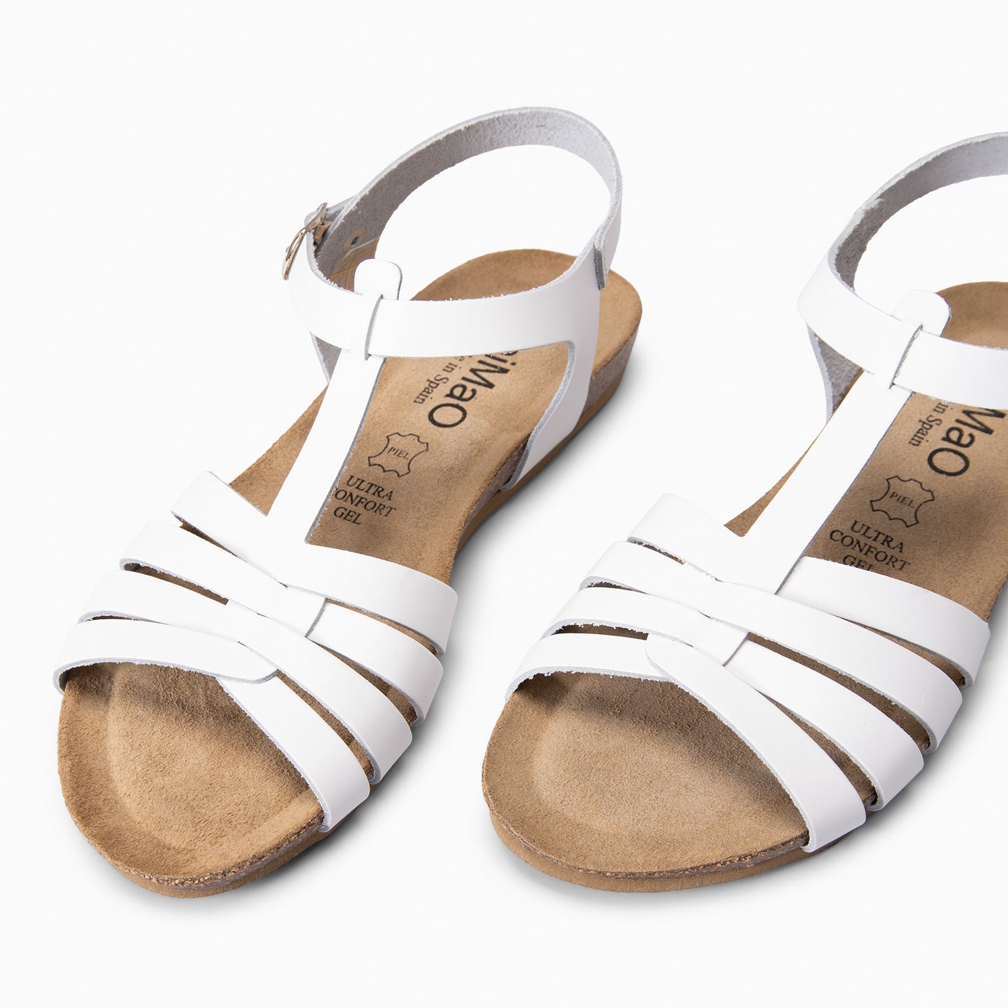 DITA - Sandalias BIO de tiras BLANCO